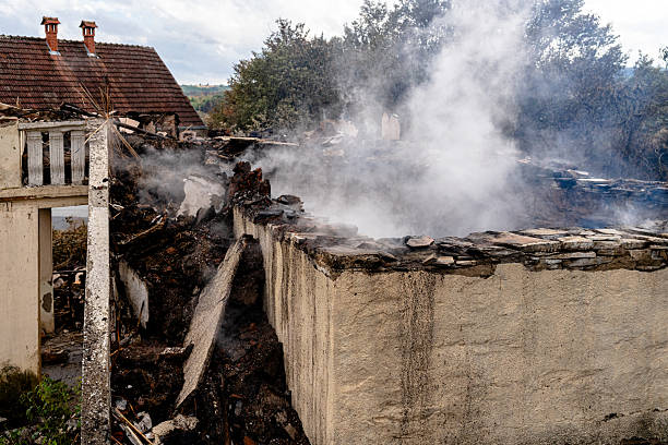 Professional Fire Damage Removal technician working in Lansdowne, MD